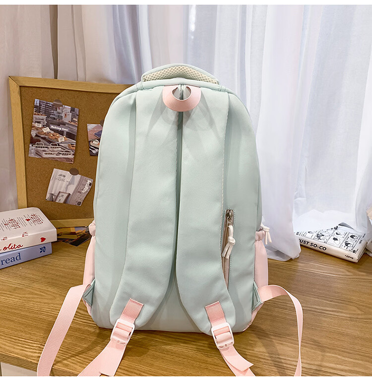 VICTORIATOURIST Middle School Student Backpack for Girls High-Value High School and College Student Large Capacity Ins Style Ultra-Lightweight Load-Reducing Double Shoulder Bag 12