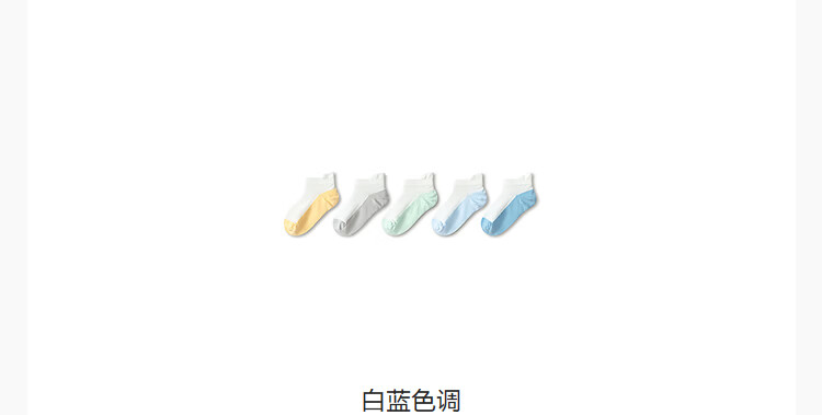 Balabala Kids Socks Summer Mesh Breathable Boys Girls Short Socks Soft Cotton Elastic Comfortable 5 Pairs Pack 15