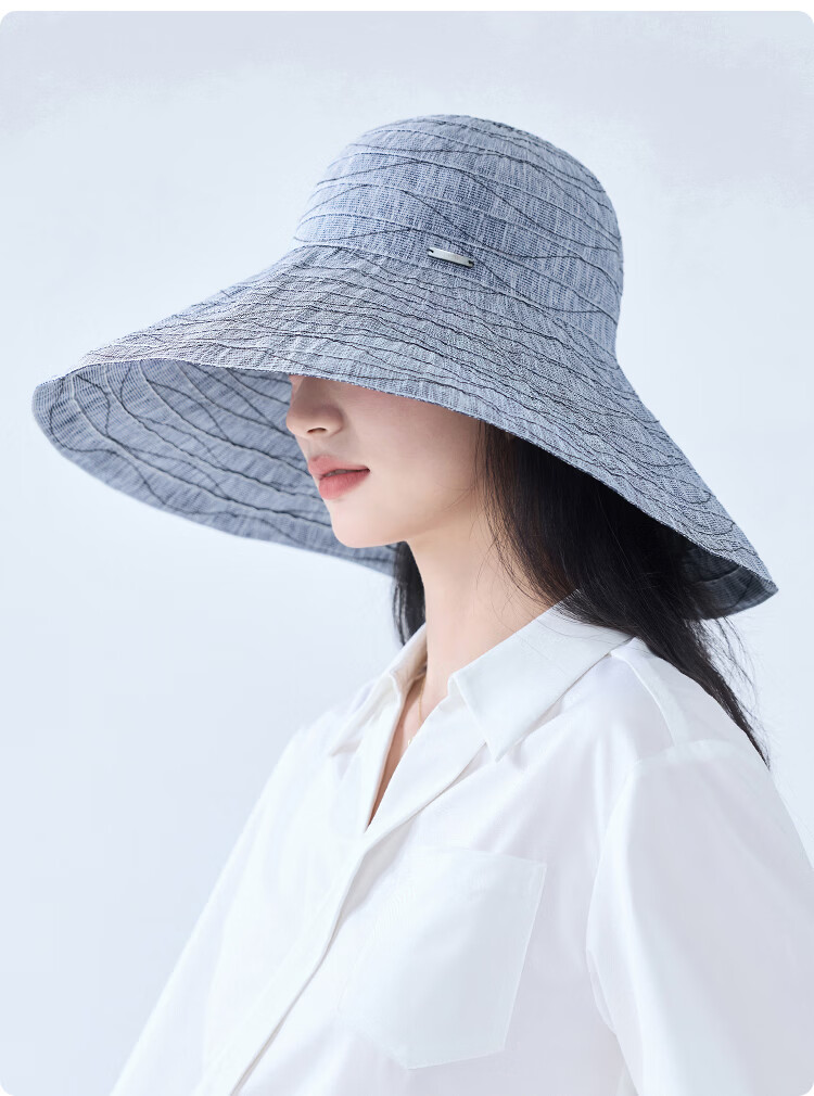 JIUMU Women's Sun Protection Hat UV Protection Outdoor Summer Bucket Hat Face Covering 18