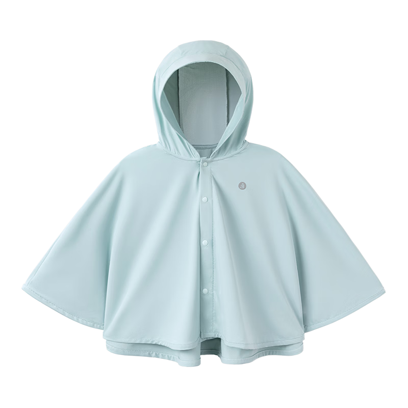Babylove Baby Cloak Sun Protection Summer Cooling Unisex Hooded Cape Solid Color Thin Jacket