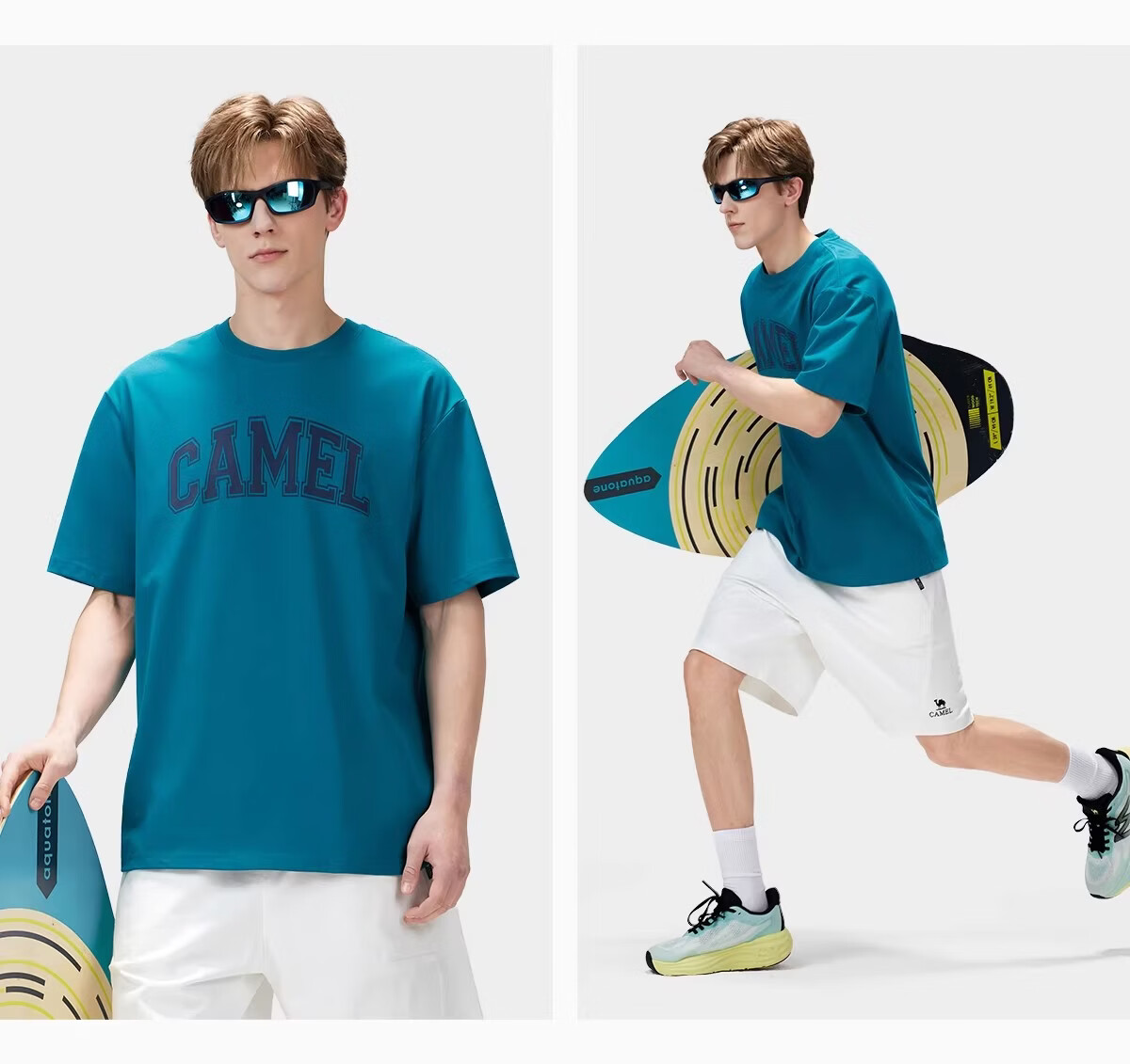 CAMEL Outdoor Quick-Dry T-Shirt Unisex Spring Summer 2026 Breathable Moisture-Wicking Stretch Cotton Hiking Mountaineering Sports Top 9098 16