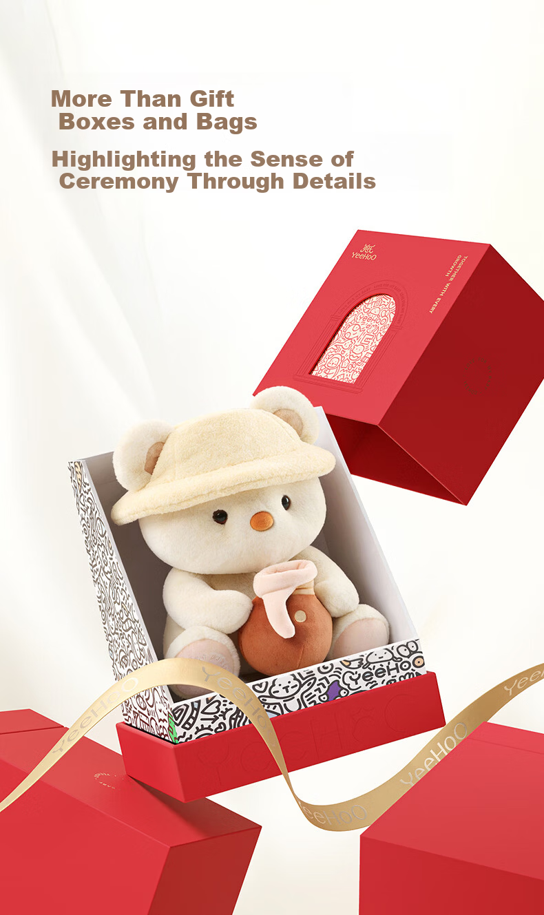 YEEHOO Newborn Baby Bear Smart Interactive Plush Soothing Toy Doll Infant Meeting Gift Baby Birthday Present 5