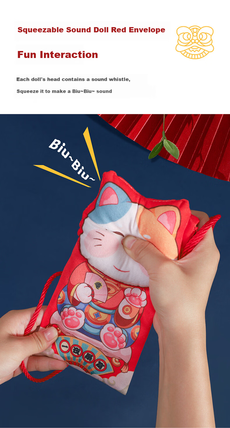 Fuluyuan Year of the Horse 2026 Creative New Red Envelope for Granddaughter New Year Spring Festival Lucky Money Packet 5