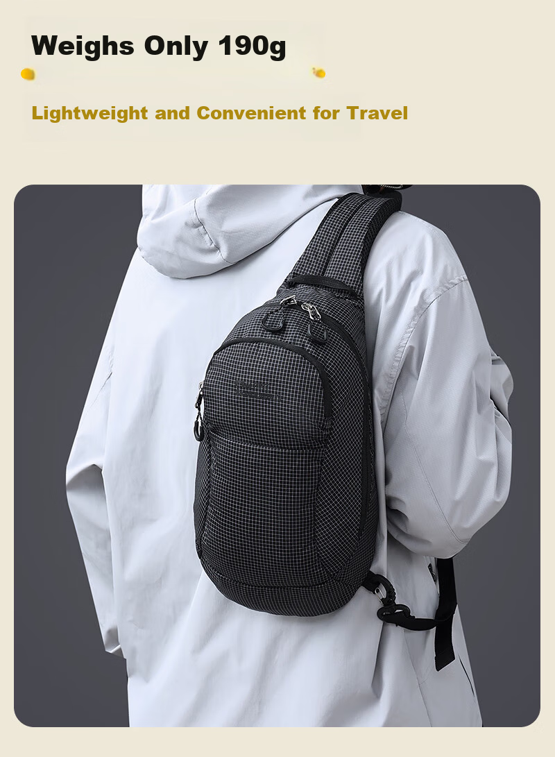 ALPINT MOUNTAIN Outdoor Trendy Crossbody Bag Chest Bag Shoulder Bag Small Backpack Large Capacity Casual Travel Cycling 8