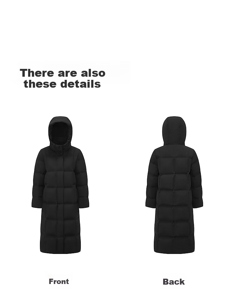 BOSIDENG Women's Winter Goose Down Long Hooded Business Warm Coat Hot Sale 28