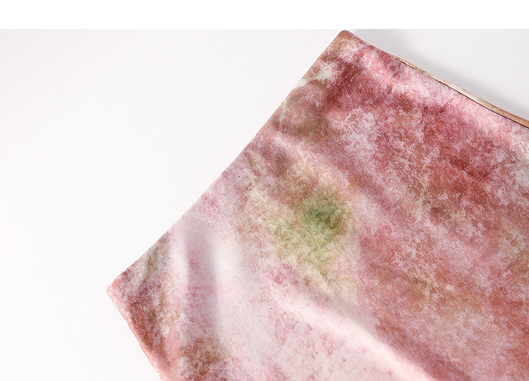 Demana [South France Canvas] Spring Elegant Lady Elastic Waist Tie-Dye Print Mermaid Hem Petite Women's Skirt 12