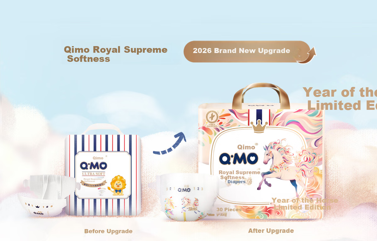 Q-MO Royal Softness Year of the Horse Limited Edition Diapers L60 (9-14kg) E-commerce Pack Stretchy Pants Ultra-thin Breathable 1