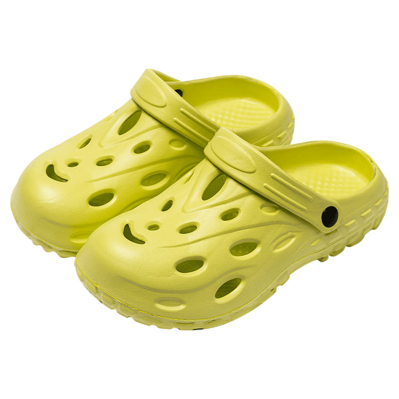 CXOCSI Men's EVA Clog Shoes Outdoor Non-Slip Lightweight Breathable Couple Beach Sandals Green 38-39