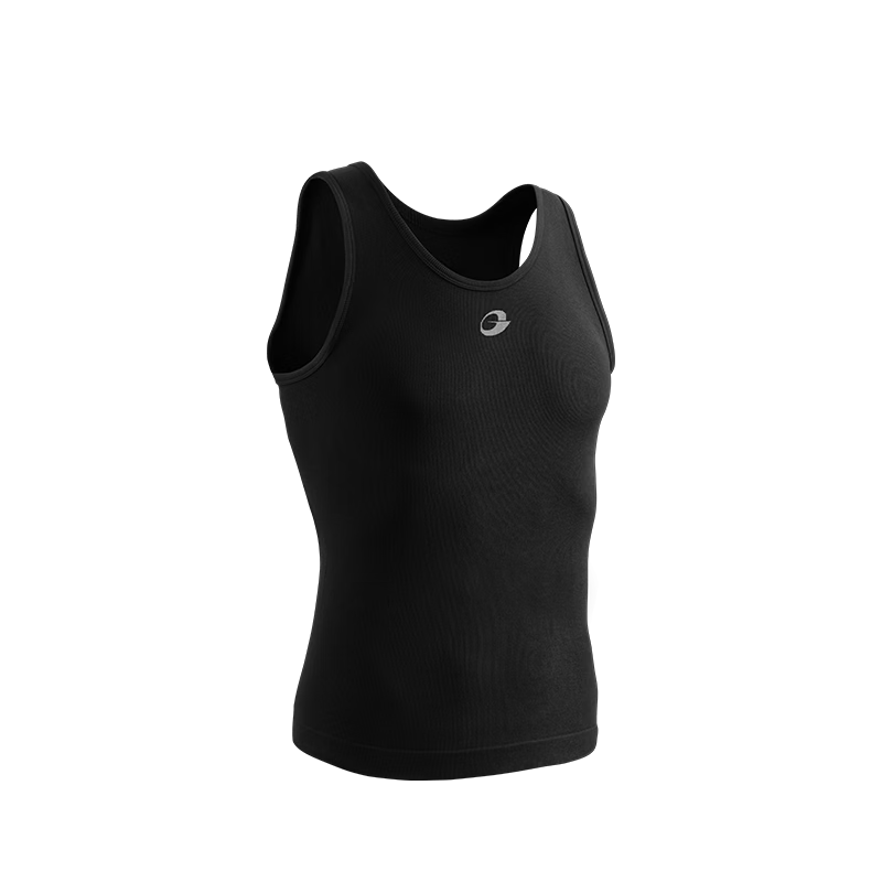 GOLOVEJOY Men's Quick-Dry Fitness Tank Top Running Sleeveless T-Shirt Compression Muscle Shirt Black L
