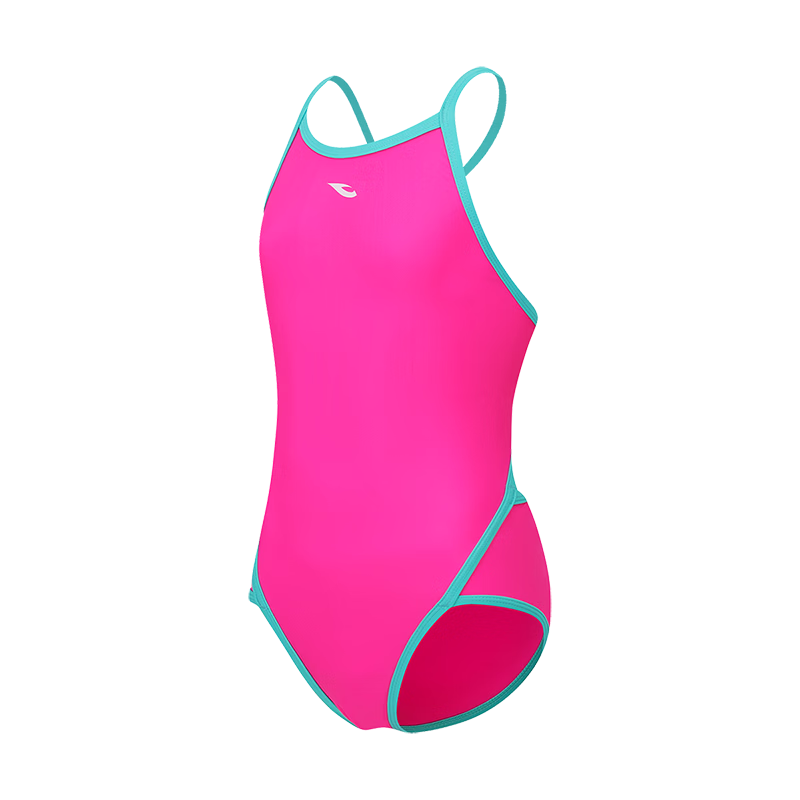 Hosa Lycra Kids Girls One-Piece Triangle Youth Professional Training Swimsuit Quick-Dry Racing Swimwear