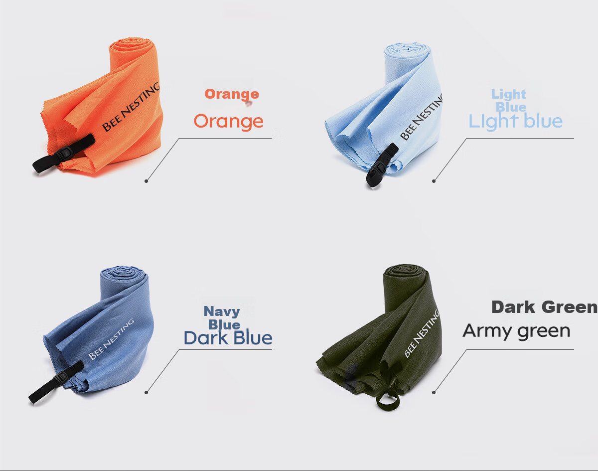 Fengzhu Travel Portable Quick-Dry Towel Swimming Absorbent Towel Sports Travel Essential Beach Towel 19