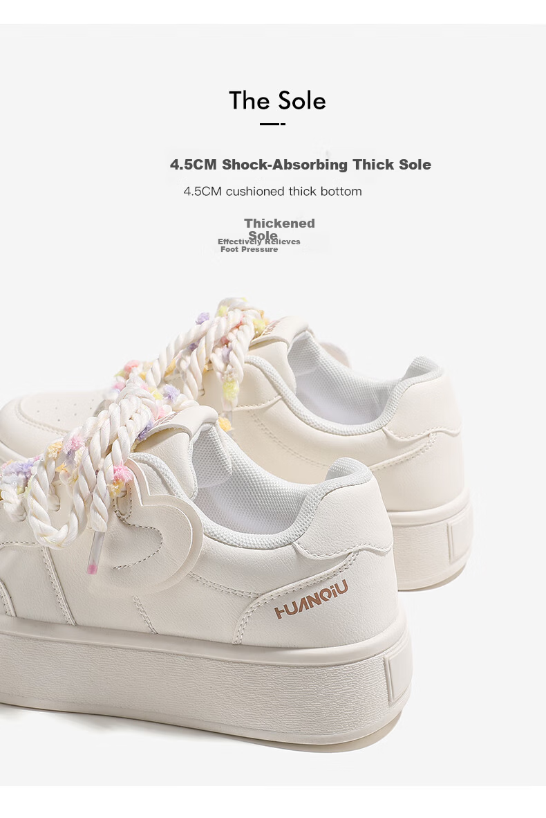 Global Platform Thick Sole Height Increasing White Sneakers for Women Niche 2026 New Campus Style Autumn Winter Casual Skate Shoes Women Beige Gray Size 38 1