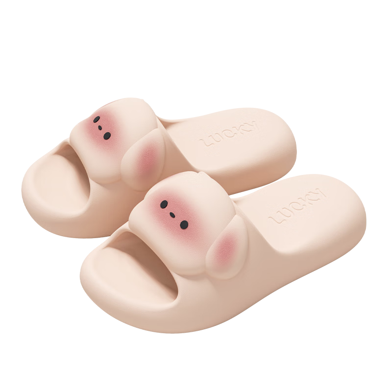 Lidani Cute Summer Women's EVA Thick-Soled Slippers Soft Indoor Home Non-Slip Bathroom 2026 New Model