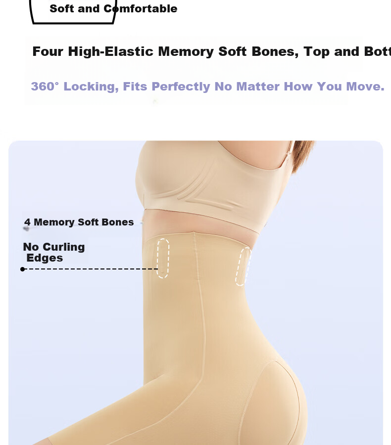 GRACEWELL High Compression Tummy Control Shaping Waist Trainer Hip Lifting Postpartum Body Shaping Pants Black XL 12