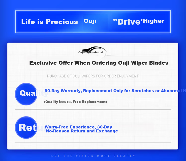 Oujie Frameless Windshield Wiper Blade for Volkswagen Beetle [2012-Present] Original Factory Size A-Grade Rubber Strip 2