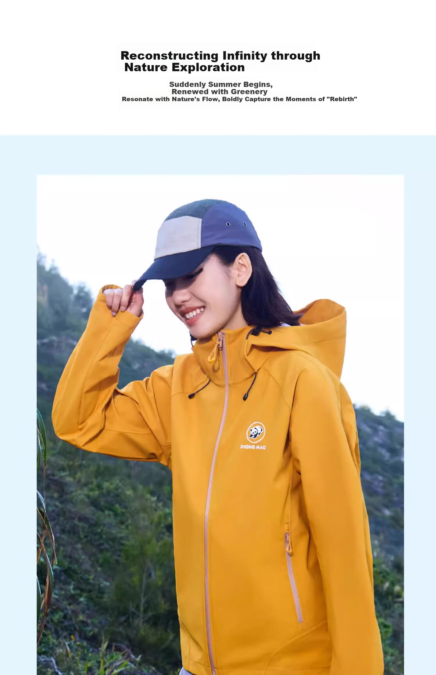 CAMEL Panda Series Outdoor Softshell Jacket Unisex Fashion Versatile Three-Proof Travel Mountaineering Coat 1114 XS 18