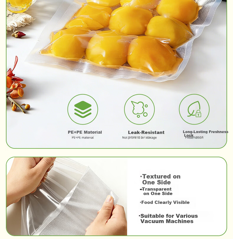 Jieribang Vacuum Seal Bags 10cm x 15cm 50pcs 15