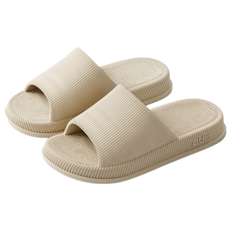 Puxi 2026 New EVA Women's Home Bathroom Slippers Light Sand Color Size 37-38