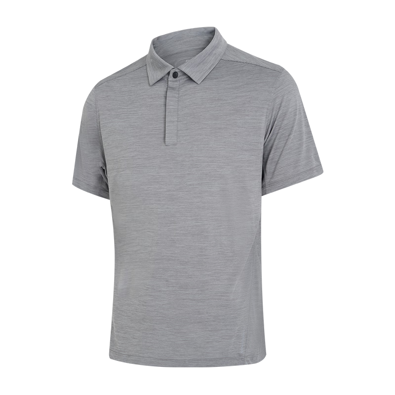 JD Jingzao Powerdry Men's Short Sleeve Polo Shirt T-Shirt 2026 New High-End Light Heather Gray S