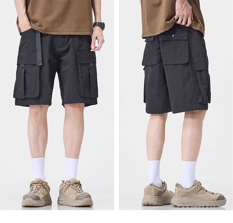 MARK FAIRWHALE Men's Lightweight Summer Workwear Shorts Loose Fit Quick-Dry Casual Sports Shorts 7