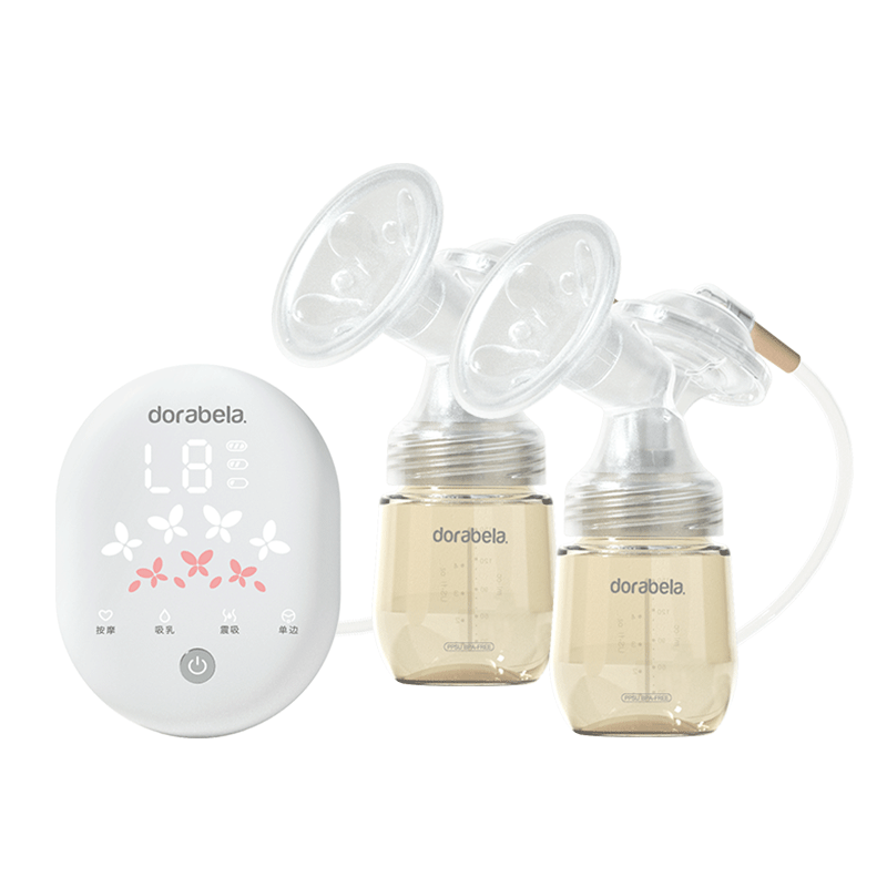 Dora Bela Electric Breast Pump, Double-Sided Painless Fully Automatic High-Suction Milk Extractor, Variable Frequency Breast Milk Suction Device, Postpartum Massage And Milk Collectio
