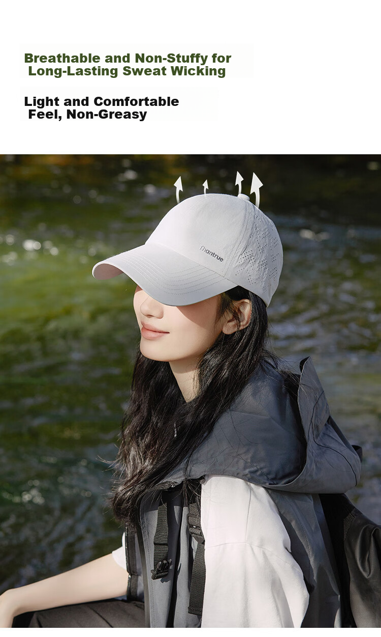 THANTRUE Women's Spring Summer Sun Protection Baseball Cap with Wide Brim, Stylish and Face-Slimming Sports Hat Y867 12