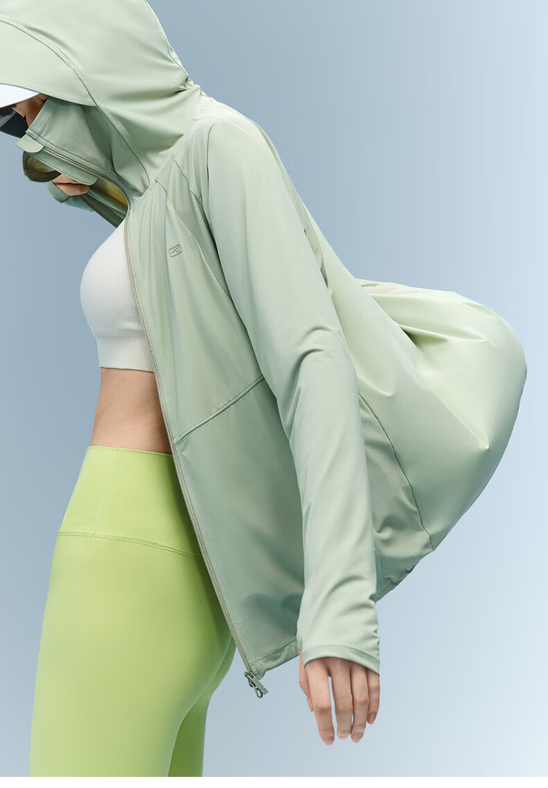 Bananain Liangpi 303UV Pro Women's Moisture-Wicking Quick-Dry Drawstring Hooded Cooling Sun Protection Jacket, Outdoor Skin Coat 4