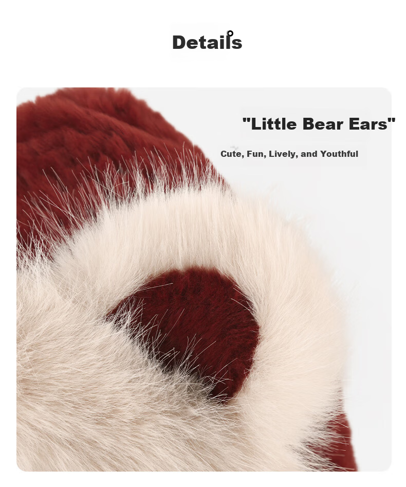 Spapani New Year Red Hat and Scarf Set for Girls and Boys Autumn Winter Baby Ear Protection Cute Warm Hat 5