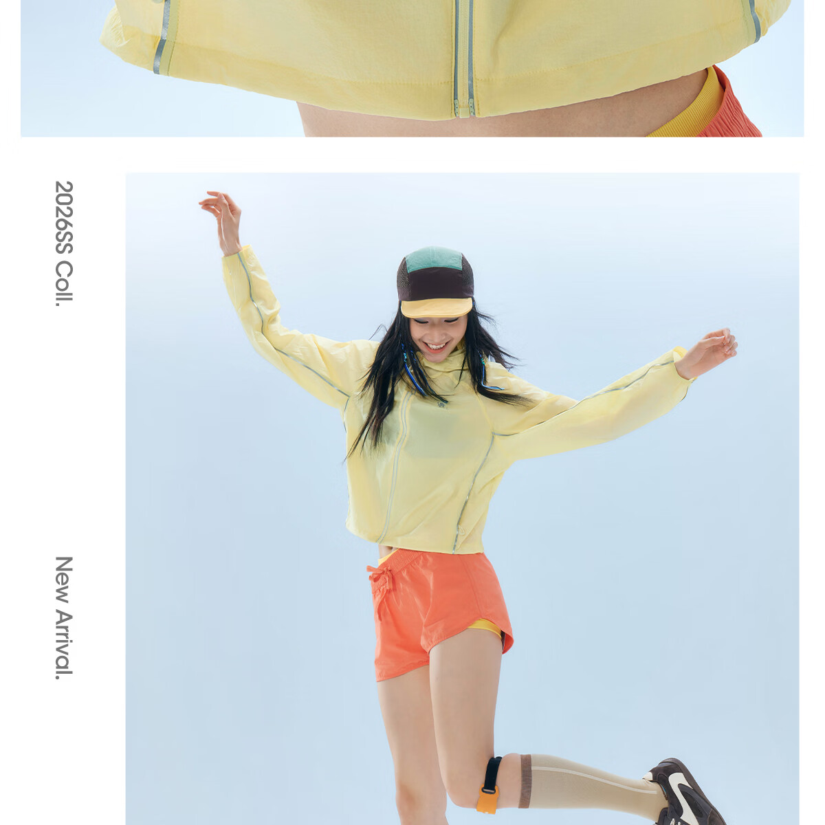 Camel Iceberg Sunscreen Jacket Goddess Edition Short Spring Summer New Outdoor Original Yarn Skin Jacket Women M26BA30013 35