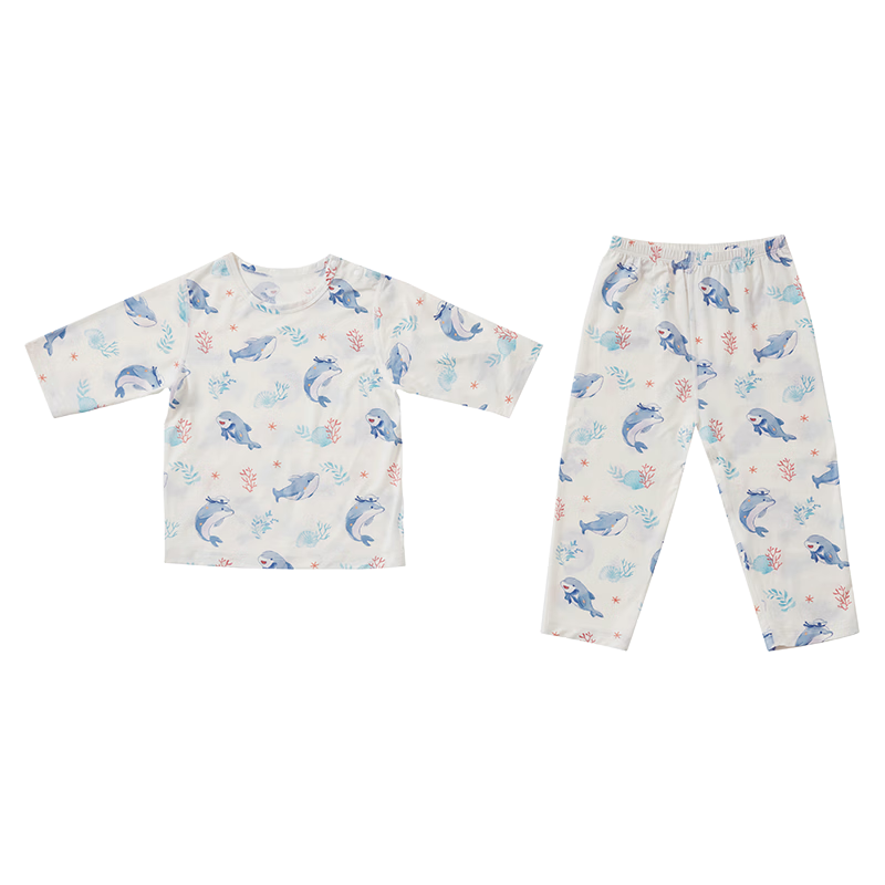 KUB Baby Clothes Children's Pajamas Spring and Autumn Homewear Set Pure Cotton Kids Clothing Baby Two-Piece Homewear