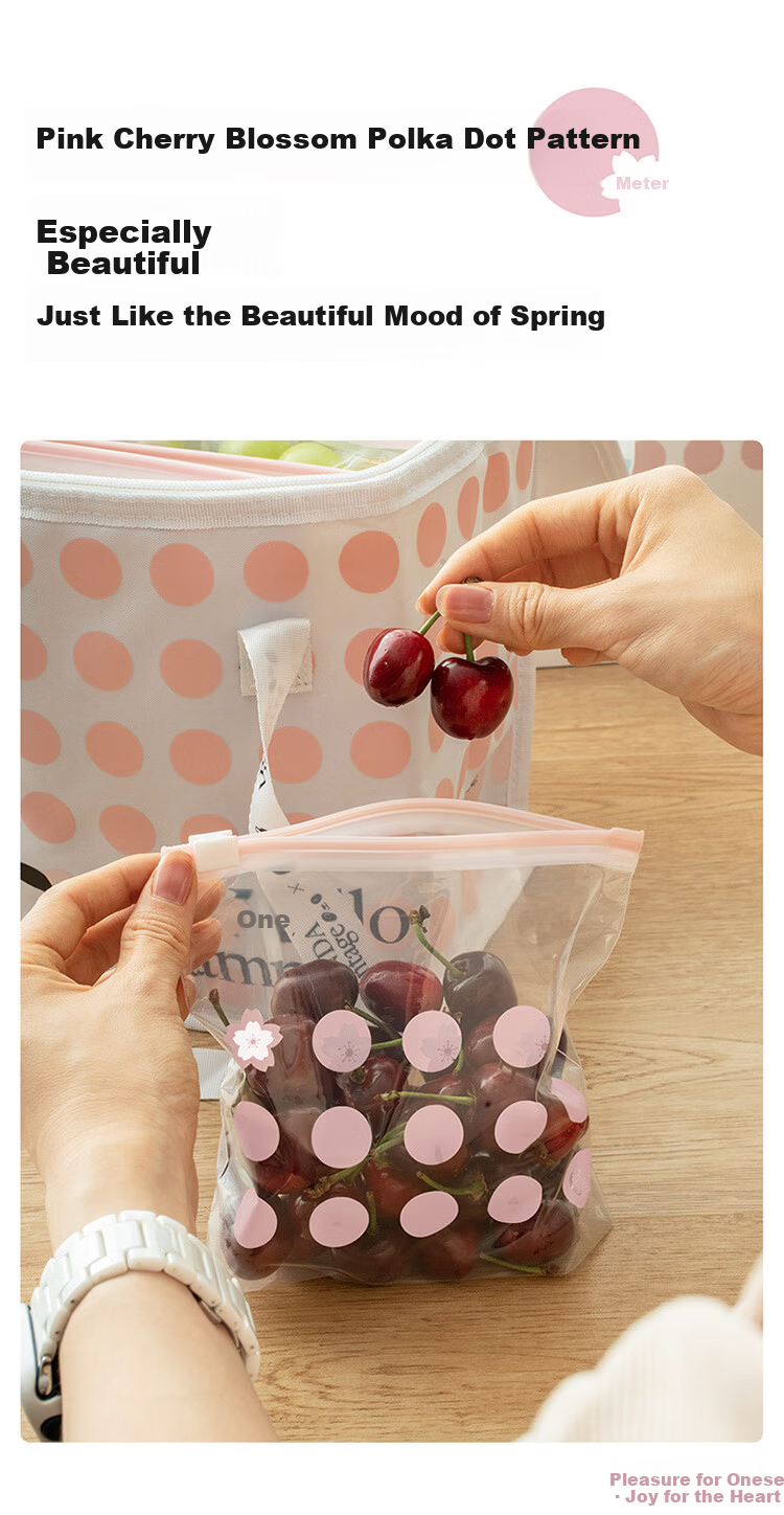 Eyoujia Ziplock Seal Bags Medium and Large 55pcs Thickened Food-Grade Fresh-Keeping Bags Odor-Proof Slide Lock Bags for Fruit and Vegetable Storage 4