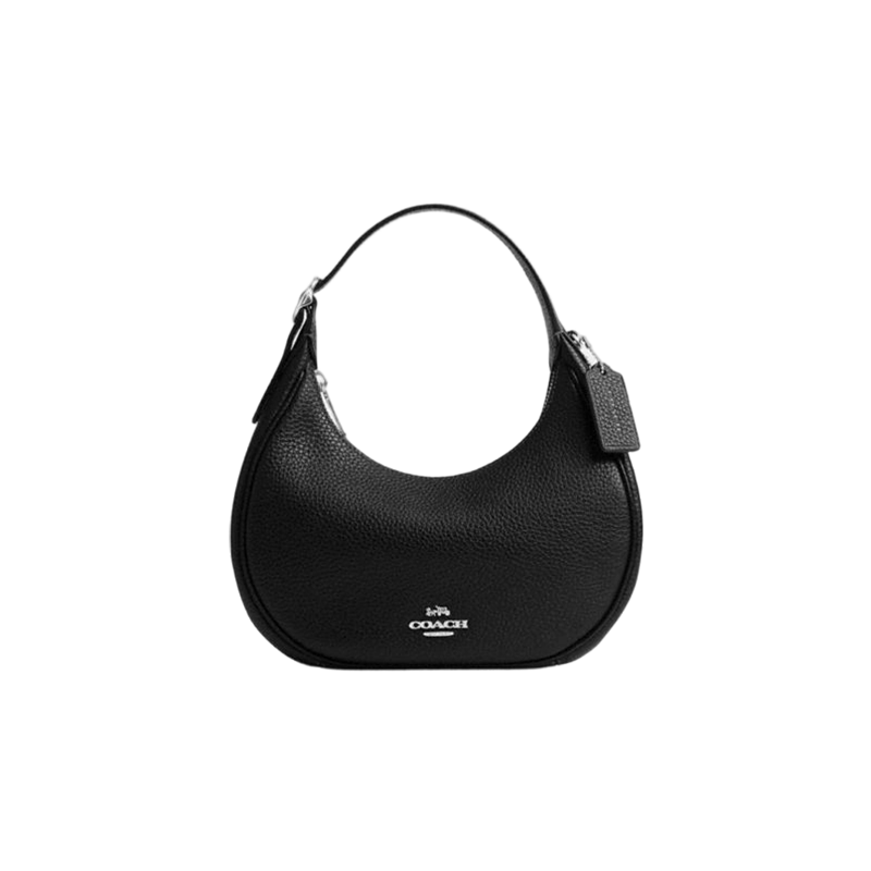 COACH Women's EMILY Solid Color Shoulder Crossbody Bag Black CDW87