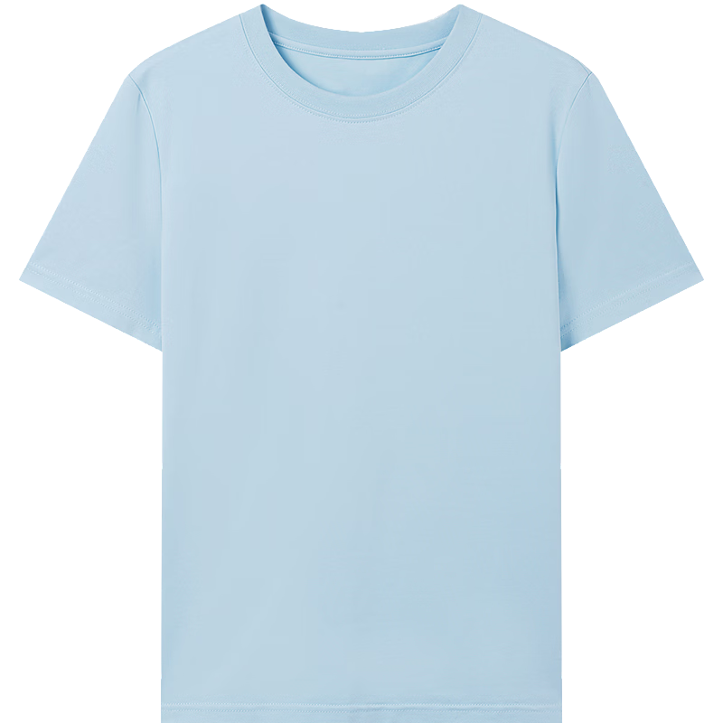 Yixiang Liying Lyocell Short Sleeve T-Shirt Women 2026 Spring New Shoulder Base Shirt Qing Shan Blue L