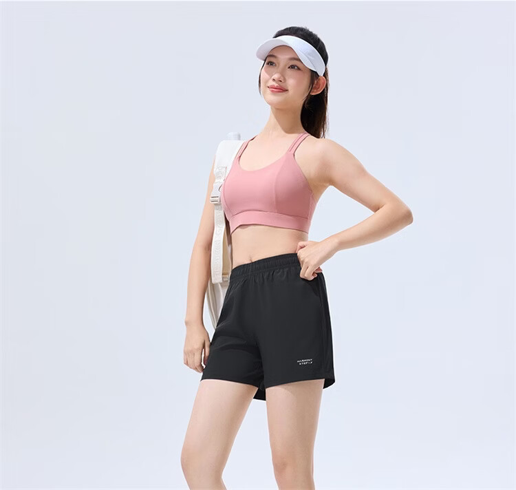 Xtep Women's Summer Breathable Moisture-Wicking Quick-Dry Running Fitness Outdoor Training Cooling Sports Shorts 22
