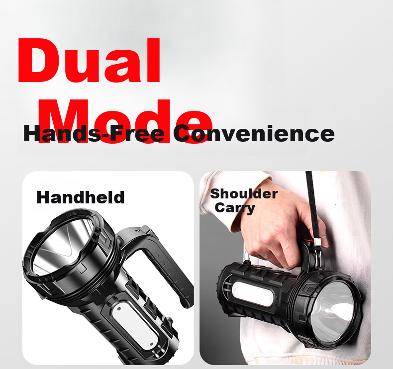 Guangming General High-Power Rechargeable Flashlight Portable Spotlight Outdoor Long-Range Emergency Lighting 9