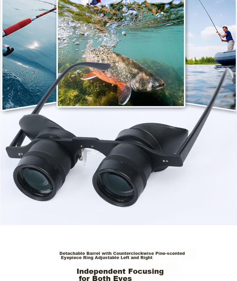 HUGE Fishing Telescope Concert High-Definition High-Power Ultra-Light Low-Light Professional Night Vision 10x Telescope 6