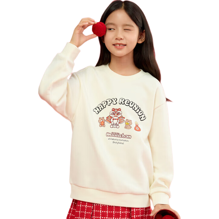 BALABALA Children's Clothing, Kids' Sweatshirt for Girls And Boys, Spring And Autumn Wear, Loose-Fitting Warm Top for Young Children, 208125121204