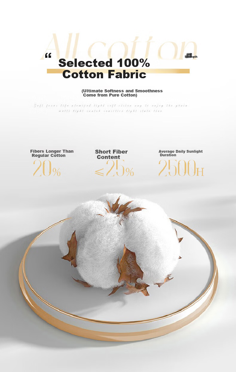 Hodo Pure Cotton 4-Piece Bedding Set 1.5/1.8m Double Bed Printed Cotton Duvet Cover Xinjiang Cotton Bed Sheet 200x230cm Qianxun Floral 5