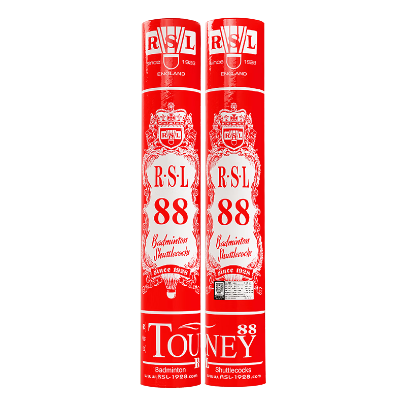 RSL Badminton Training And Competition Shuttlecocks, Durable And Stable Flight, No. 88, Badminton Shuttles (12-Pack)