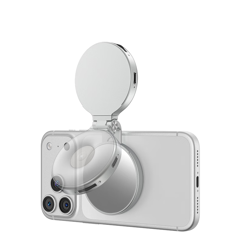 TELESIN Magnetic Portable Fill Light for Mobile Phones, Handheld Selfie LED Light with Bi-Color Temperature for Live Streaming, Video Recording, Travel, and Outdoor Shooting