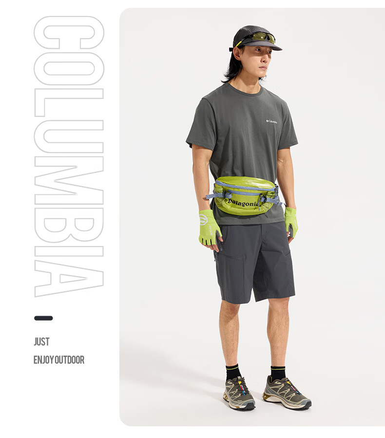 Columbia Men's T-Shirt 26 Spring Summer Outdoor Casual Sports Comfortable Cotton Breathable Short Sleeve AE8963 397 XL 6