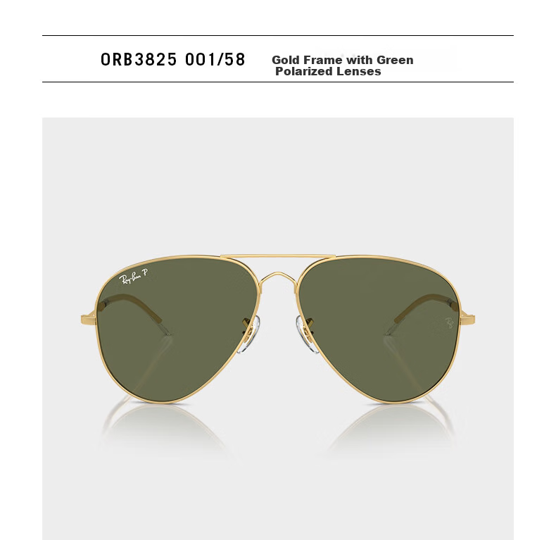 RayBan RB3825 Aviator Unisex Sunglasses Fashion Outdoor Eyewear 8