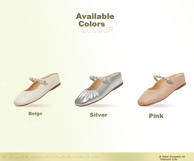 TEENMIX Ballet Variation Internal Height Increase Soft Sole Open Toe Half Slippers Women's Outdoor Sandals Mules 3