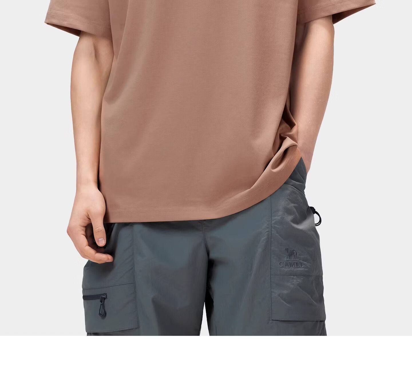 CAMEL Outdoor Quick-Dry T-Shirt Unisex Spring Summer 2026 Short Sleeve Breathable Sweat-Absorbing Cotton Hiking Mountaineering Sports Top 9032 10