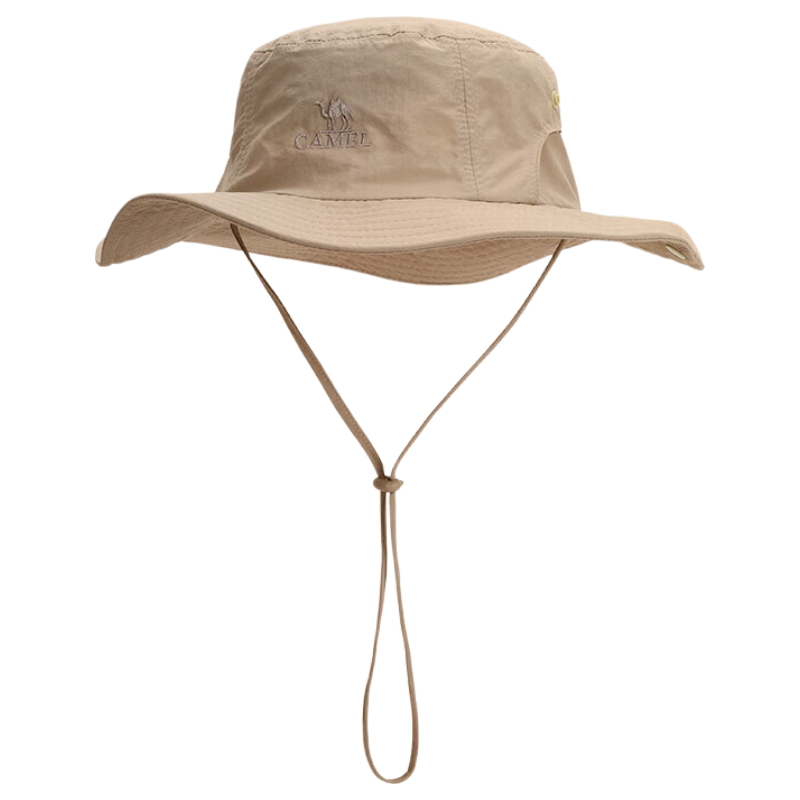 CAMEL Fisherman Hat for Men And Women, Summer Lightweight Large Head Circumference Sun Protection Wide Brim Face-Covering Hat