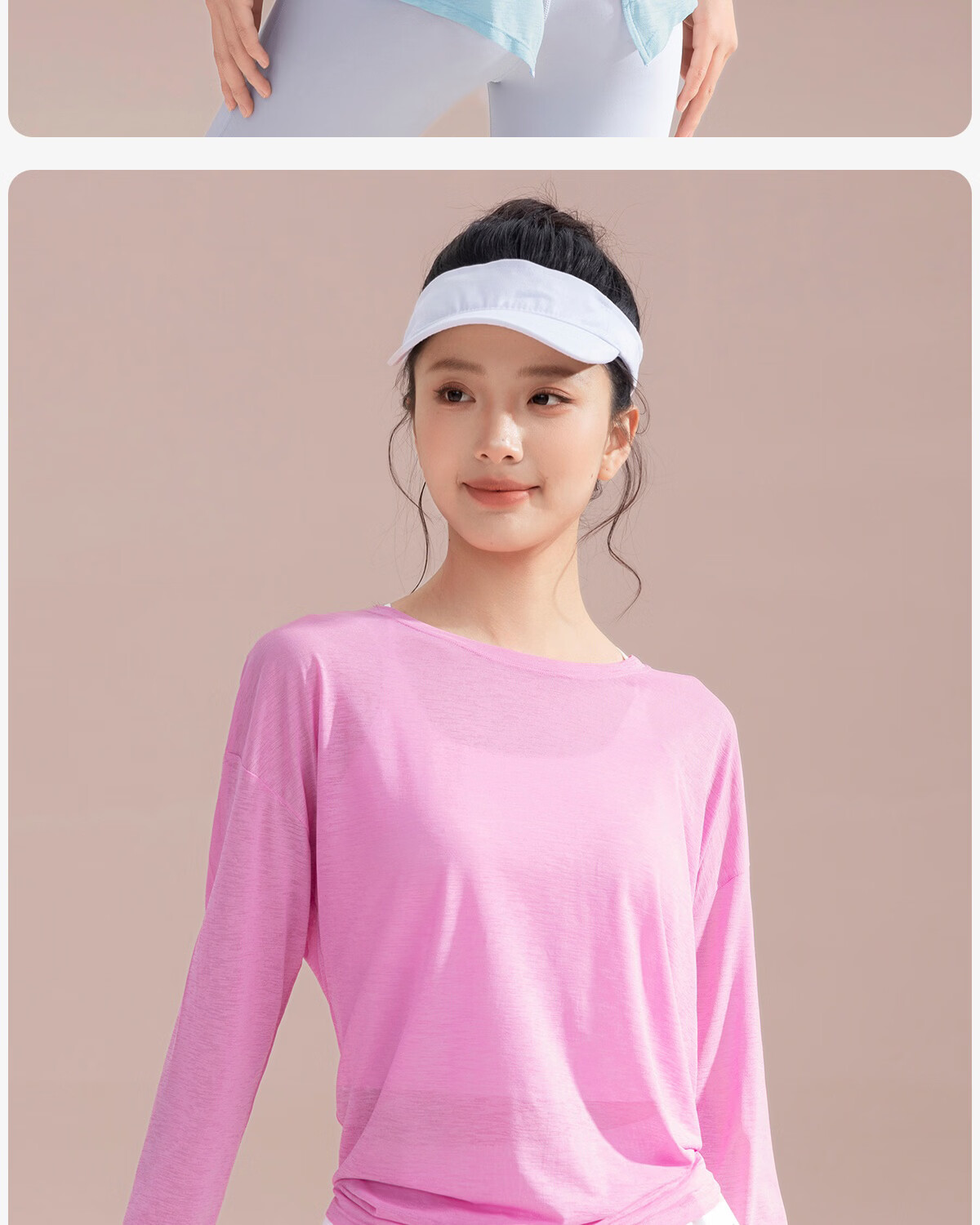 361° Bamboo Slub Yarn Loose Lightweight Hollow Out Back Sports Top Women Outdoor Versatile Yoga Cover Breathable Fitness Long Sleeve 17