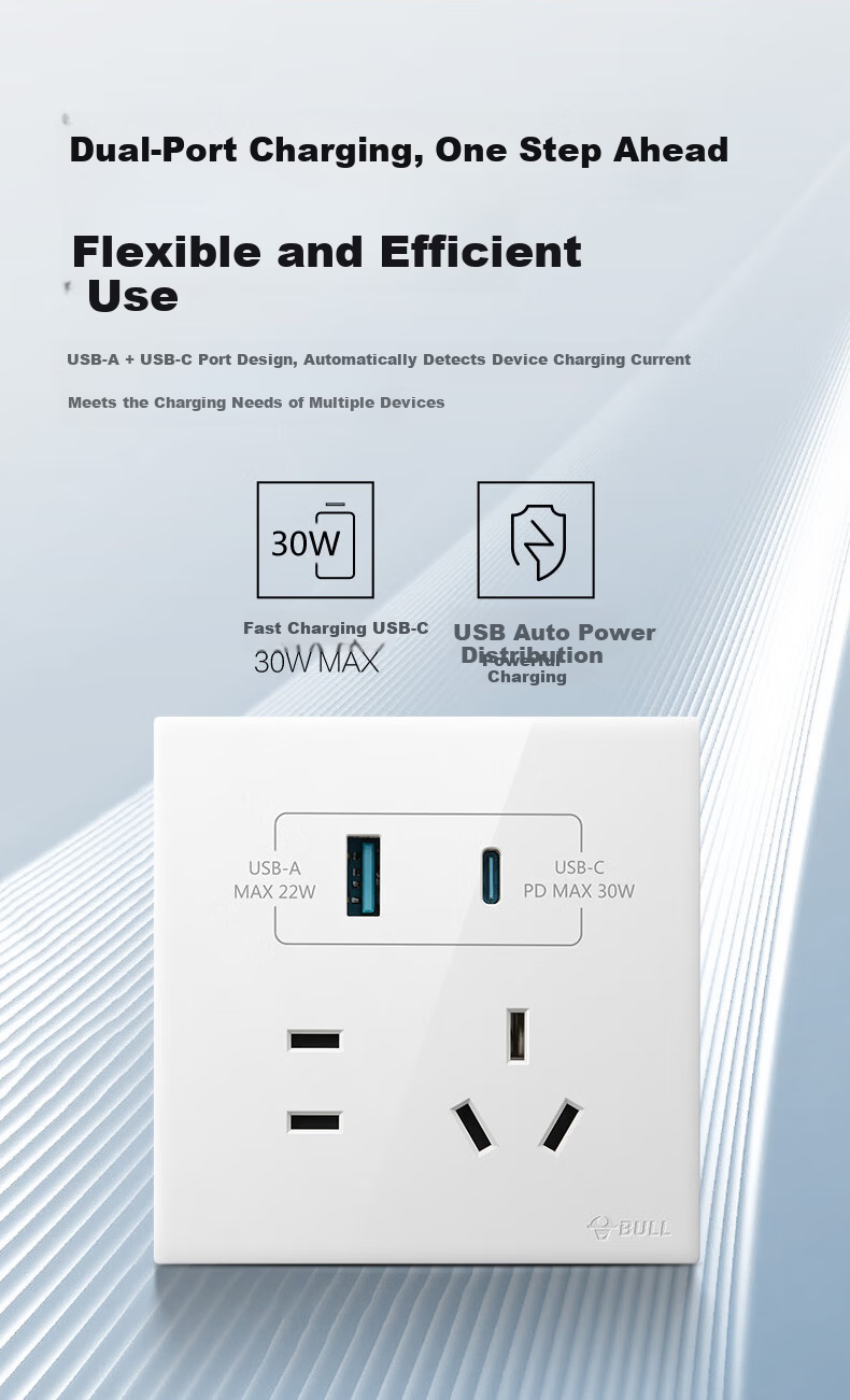 BULL G60 Series Call Switch 86 Type Ultra-Thin Flush Mount Panel G60D121 Glossy White 13