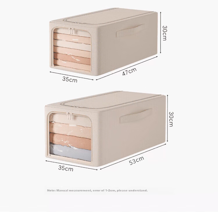 Zhifan Japanese Style Down Jacket Storage Box Moisture-Proof Quilt Organizer Multi-Functional Large Capacity Seasonal Clothing Storage Container 15