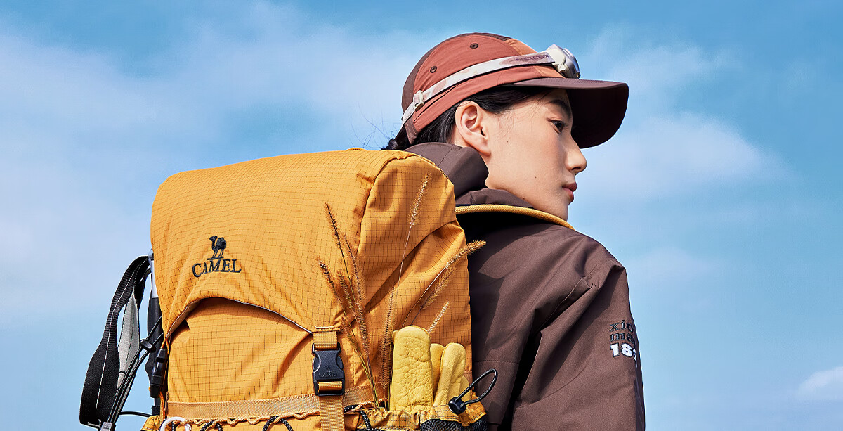 CAMEL Outdoor Professional Mountaineering Backpack Large Capacity Travel Hiking Backpack Unisex Double Shoulder Bag 576BB37026 2