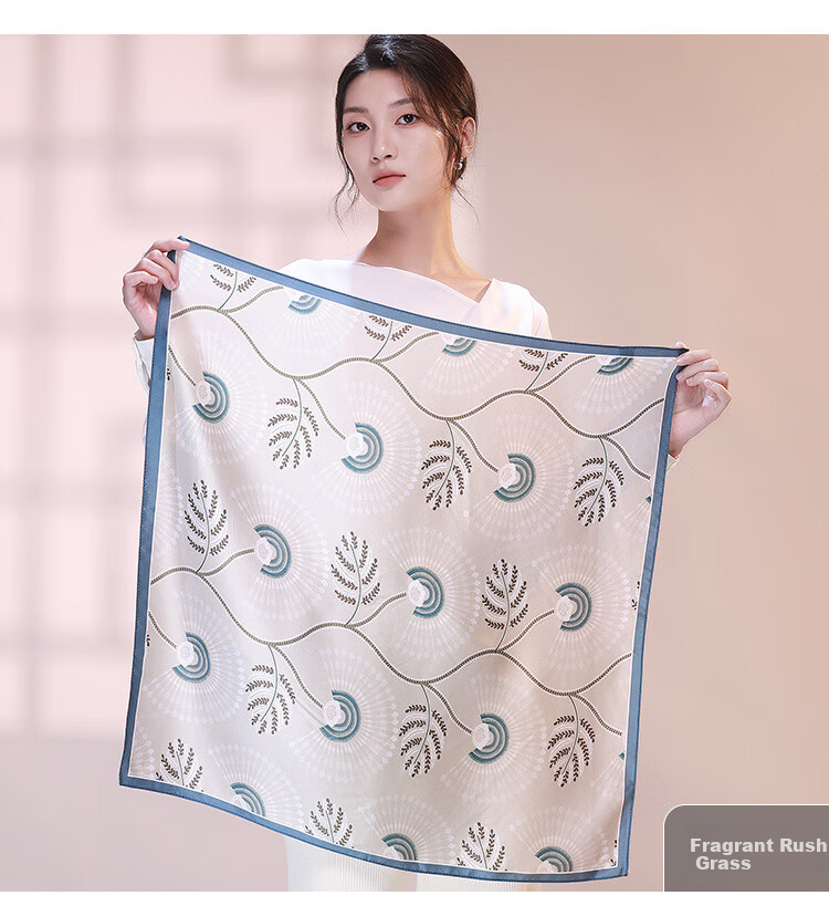 Da Vinci Code Silk Scarf for Women Spring Summer Shawl Neck Scarf Silk Square Scarf Mother's Day Birthday Gift for Mom 15